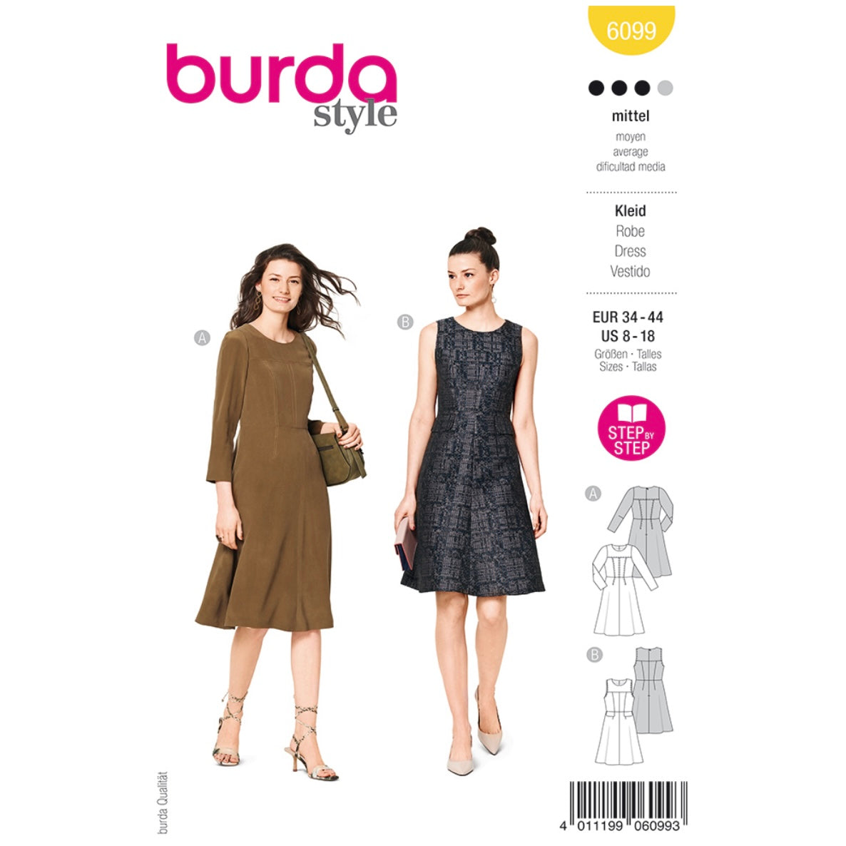 Dress Sewing Pattern - Burda Style 6099