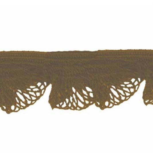 Novelty Ruffle - 14mm - By the Yard - Brown