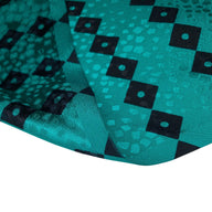 Printed Silk Crepe De Chine - Green/Black