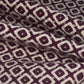 Wool Blend Coating - Squares - Purple/White