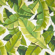 Palm Leaf Indoor/Outdoor Upholstery - 56” - White