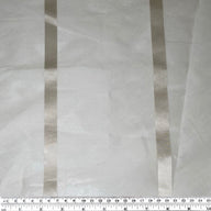 Striped Silk Organza - Beige