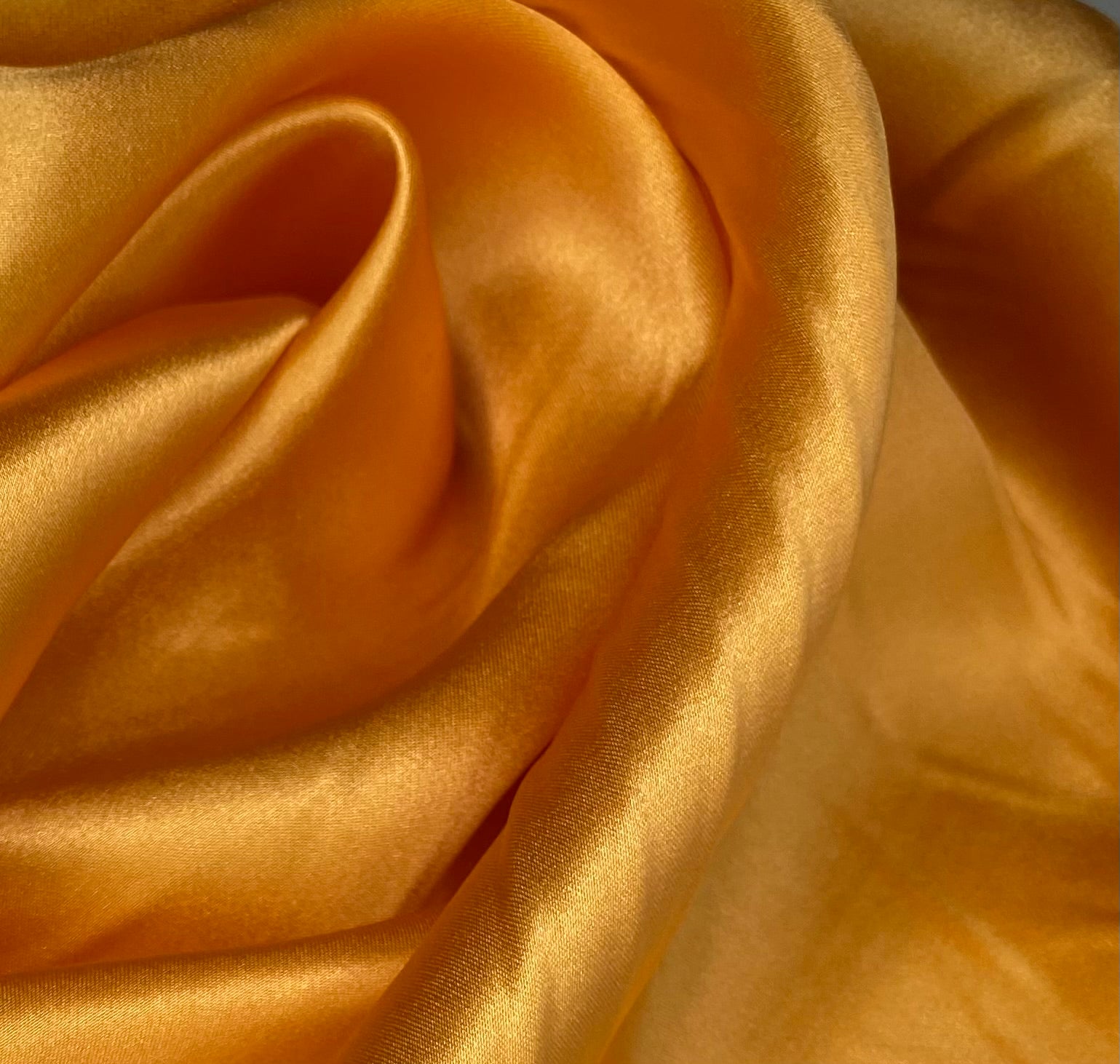 Mulberry Silk Charmeuse - Sunrise Orange