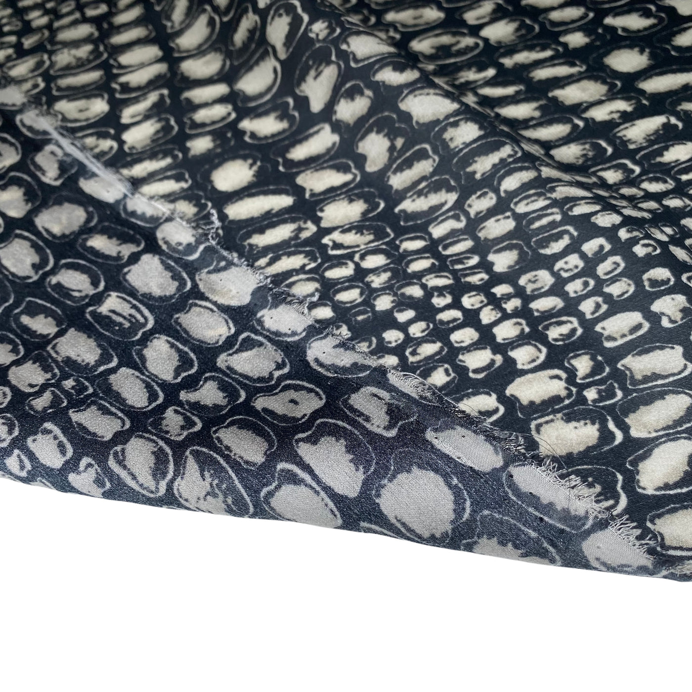 Printed Silk Georgette - Snake Print