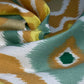 Ikat Indoor/Outdoor Upholstery - 56” - White/Yellow/Orange/Green
