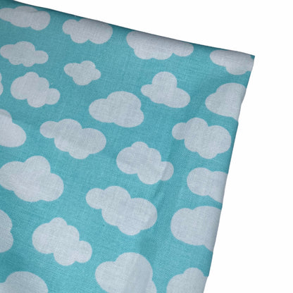Quilting Cotton - Clouds - 44” - Blue/White