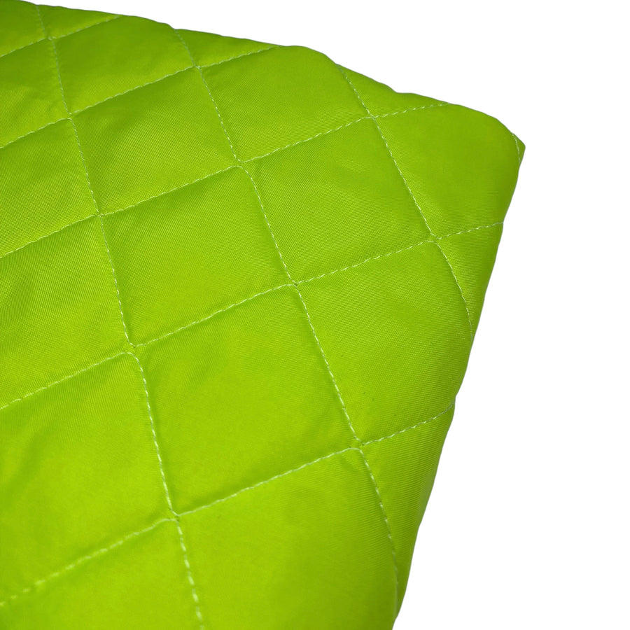 Quilted Nylon - Square - Neon Yellow