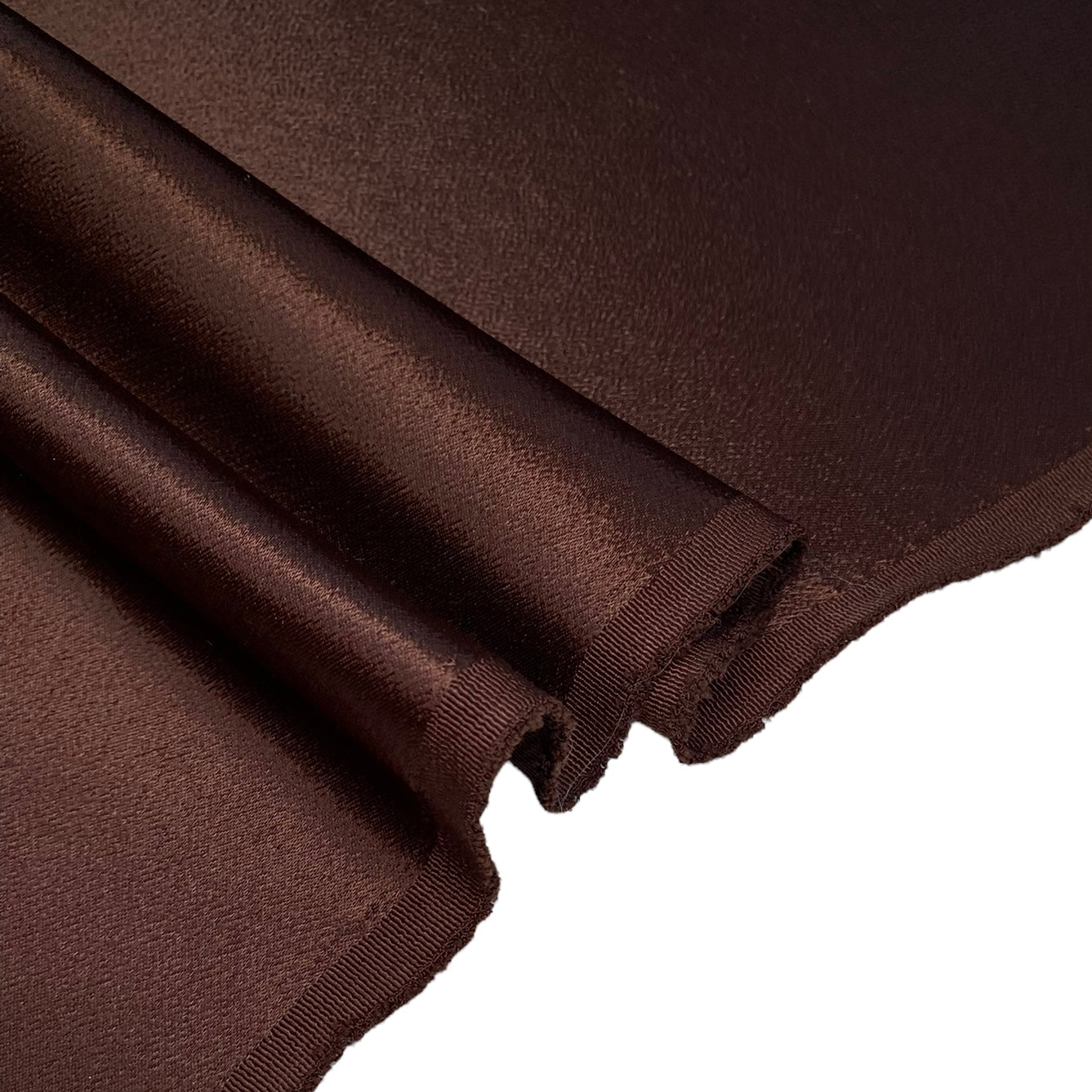 Polyester Crepe Back Satin - 44” - Dark Brown