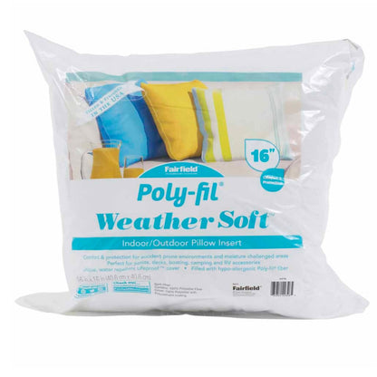 Water Resistant Indoor/Outdoor Pillow Insert - 16” x 16”