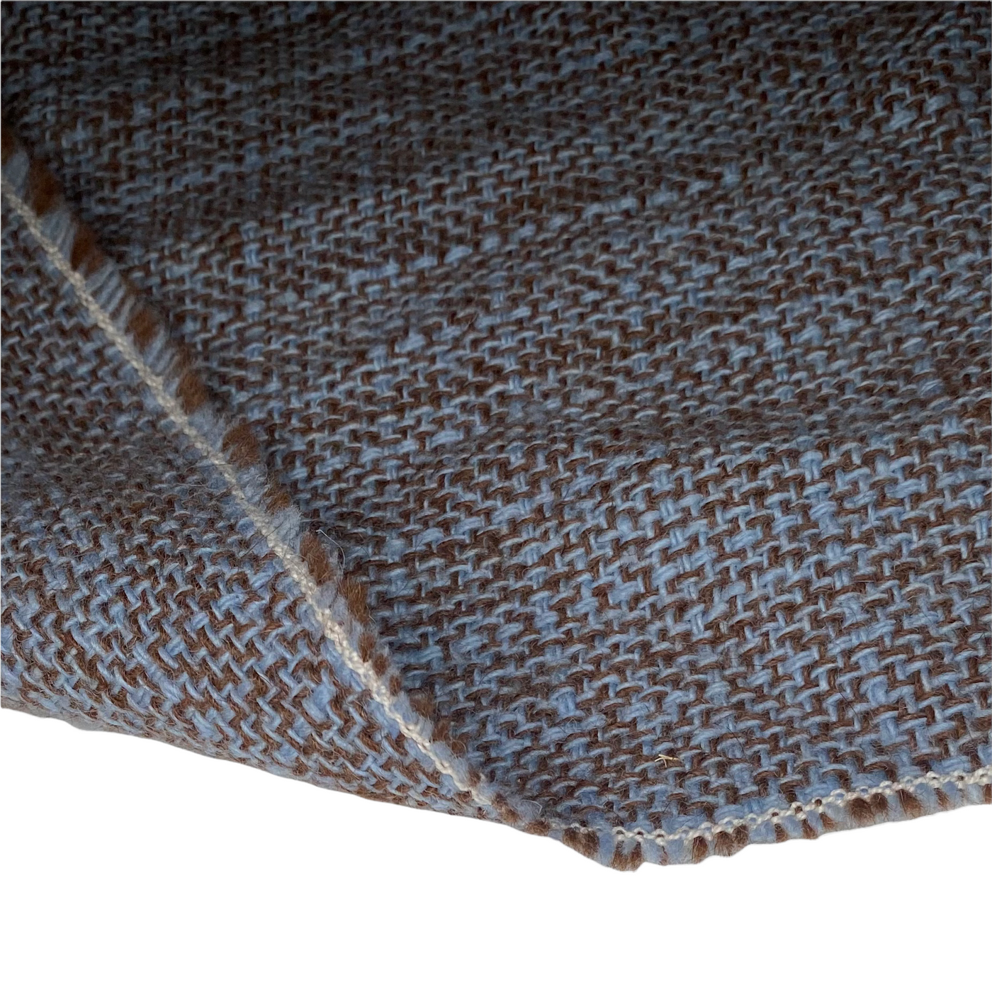 Italian Wool Boucle -  Blue/Brown