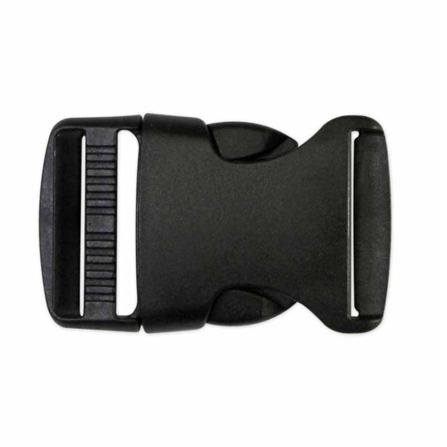 Single Adjust Parachute Buckle - Plastic - 38mm (1 1/2″) - Black