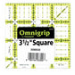 Non Slip Square Ruler - 6 1/2” x 6 1/2”