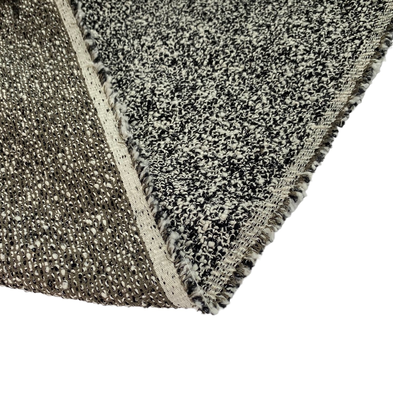 Cotton Upholstery - Designer Remnant - Black/Ivory