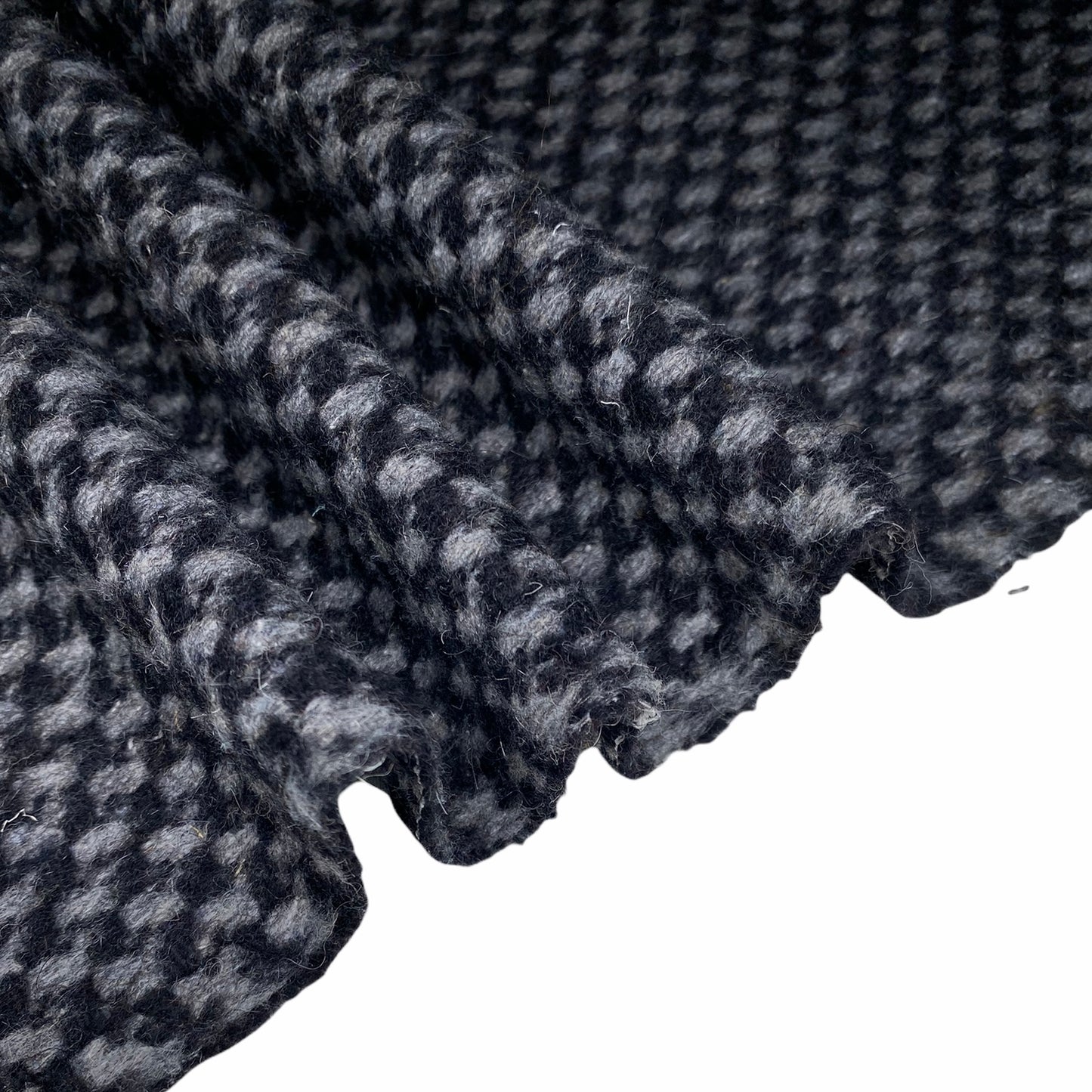 Wool Tweed - Black/Grey
