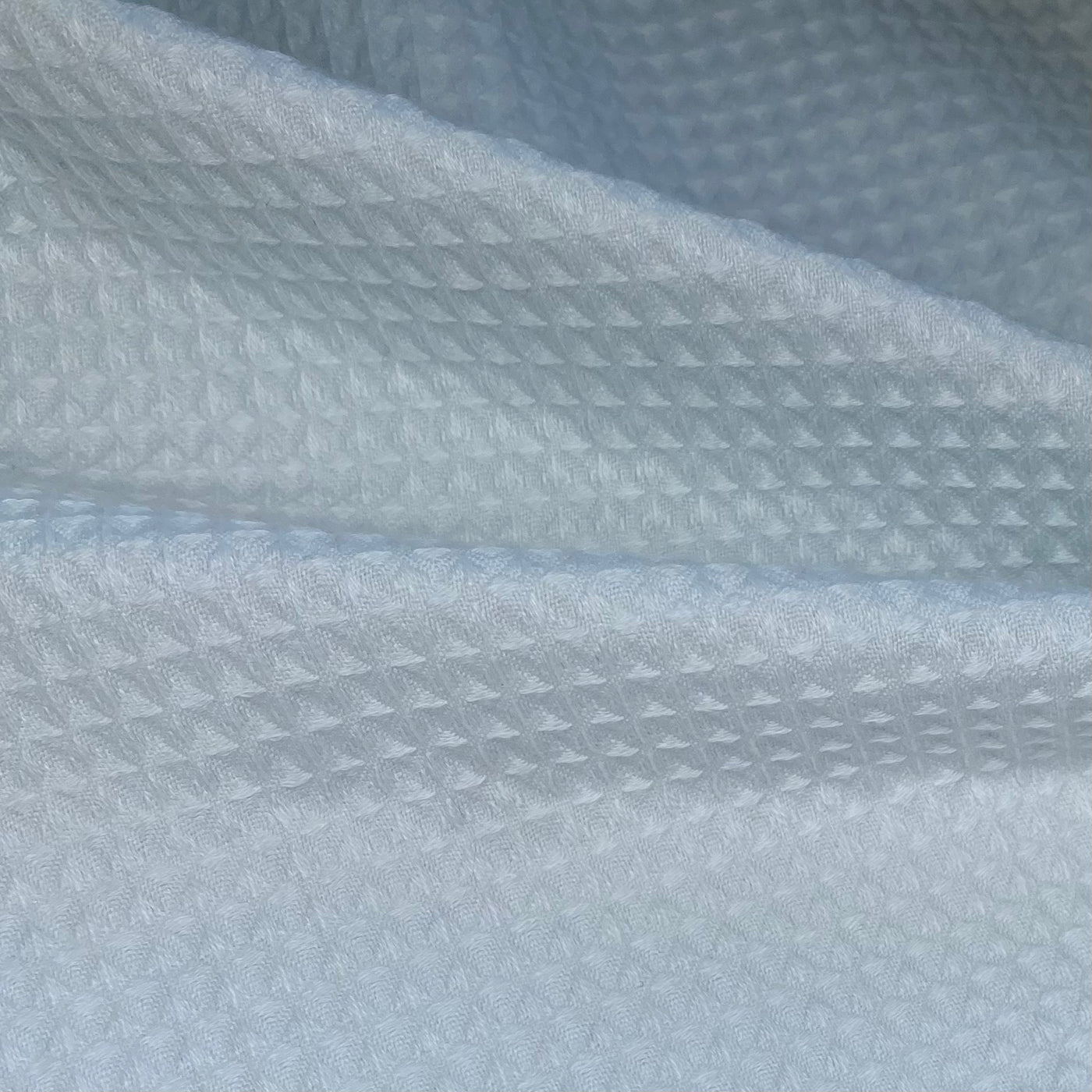 Cotton Waffle Weave - Unwashed - Light Blue