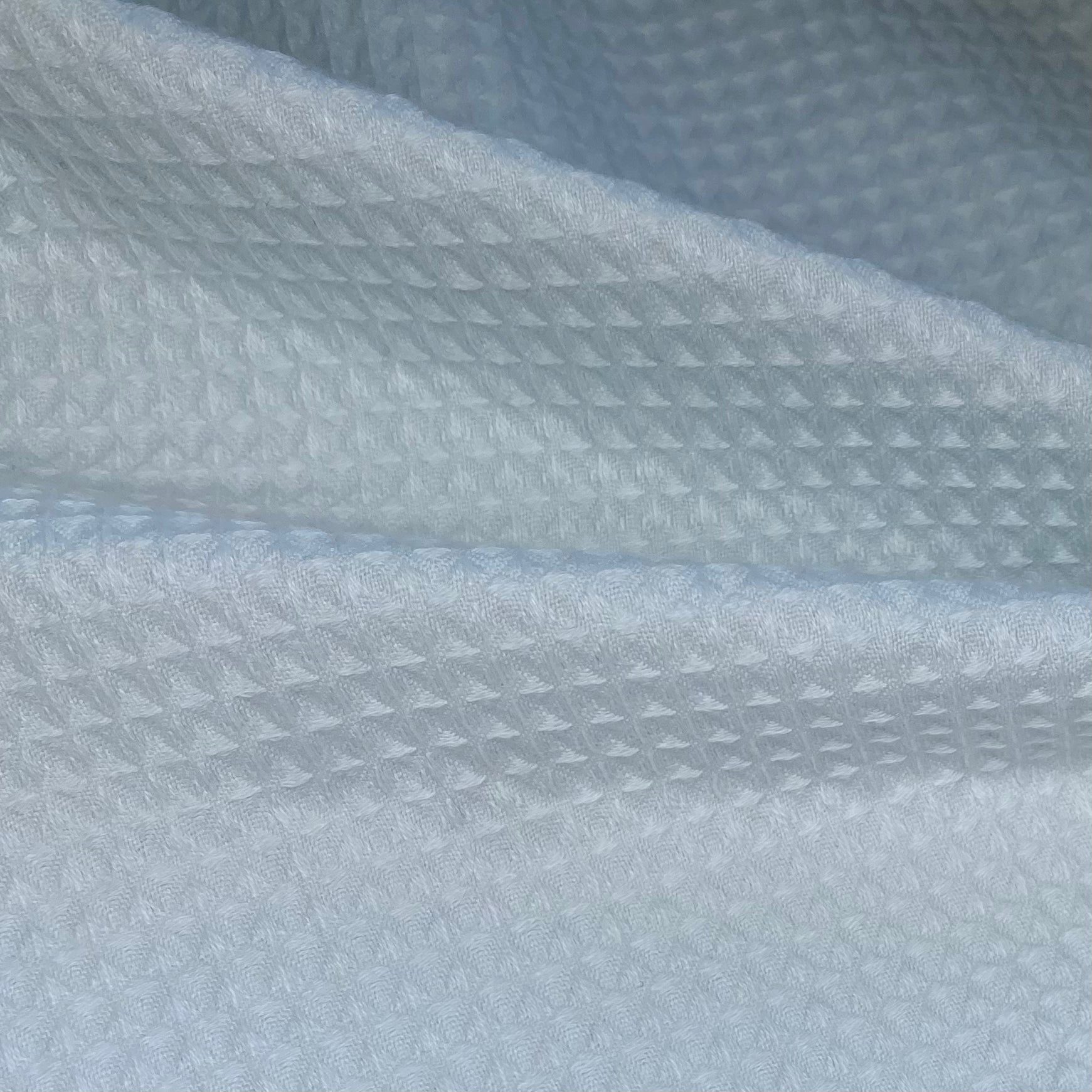 Cotton Waffle Weave - Unwashed - Light Blue