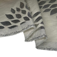 Metallic Floral Reversible Brocade - Silver/Ivory