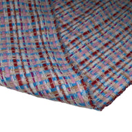 Polyester/Rayon Boucle - White/Pink/Red/Blue/Beige