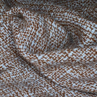 Italian Wool Boucle -  Blue/Brown