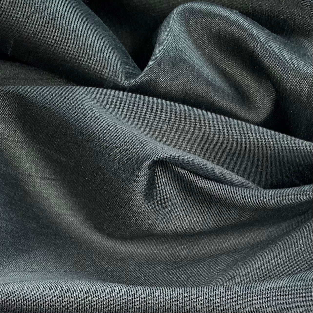 Polyester Shantung Satin - 56” - Black/Grey