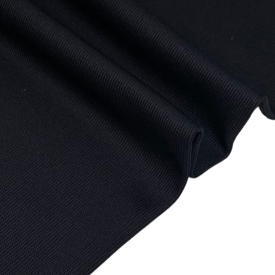 Polyester Tubular Rib Knit - Black