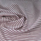 Striped Cotton - 62” - White/Burgundy