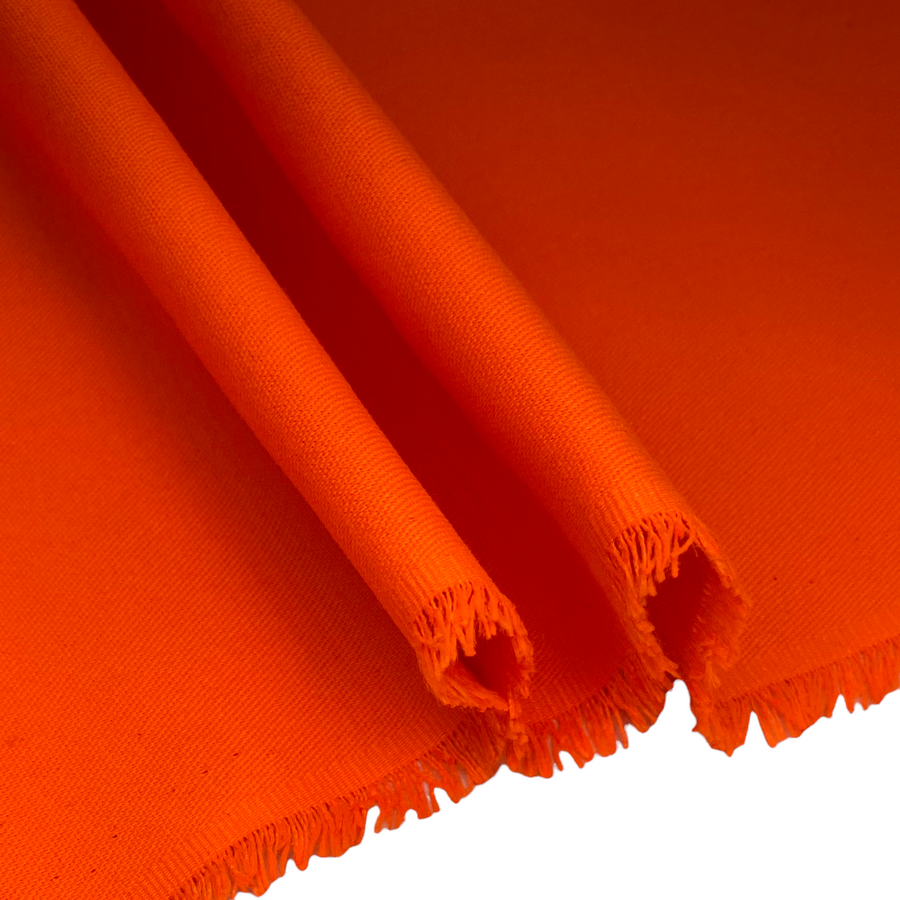 Hi Vis Twill Canvas - 8oz - Neon Orange