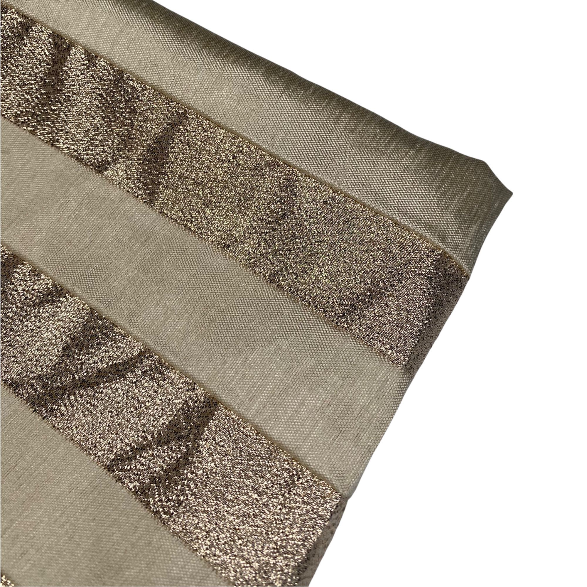 Striped Metallic Brocade - Gold