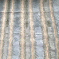 Patterned Velvet Upholstery - Designer Remnant - Blue/Beige/Green