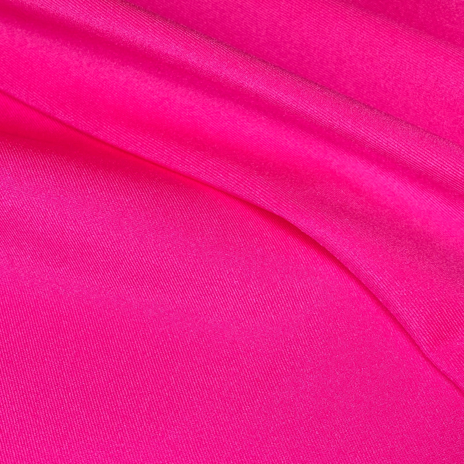 Shimmer Nylon Spandex- 62” - Neon Pink