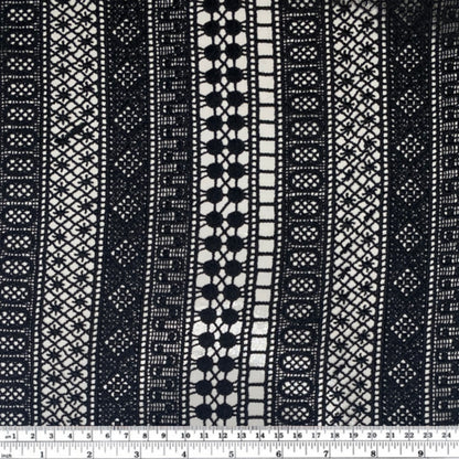 Guipure Lace - 19” - Black