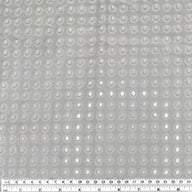 Embroidered Cotton Eyelet - Circles - White