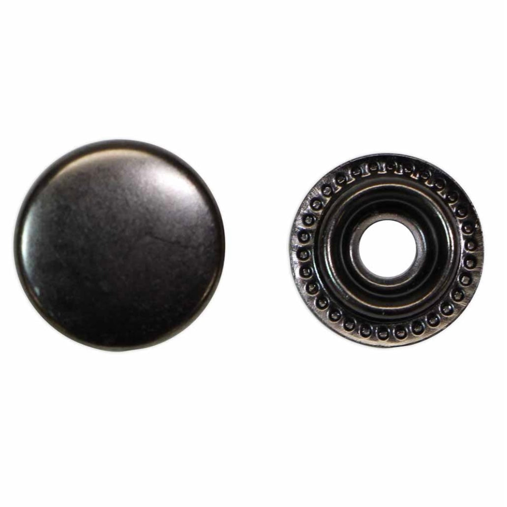 Heavy Duty Snaps - 15mm (5/8″) - 6 sets - Gunmetal