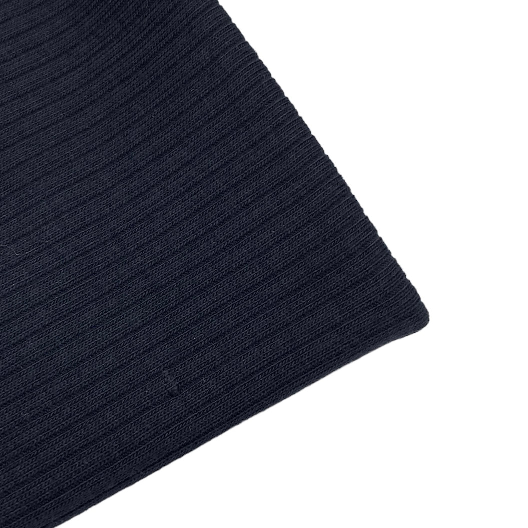 Cotton Rib Knit - Black - Remnant