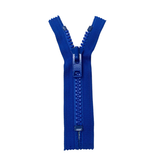 Regular Molded Tooth Zipper - YKK - 6” - Blue
