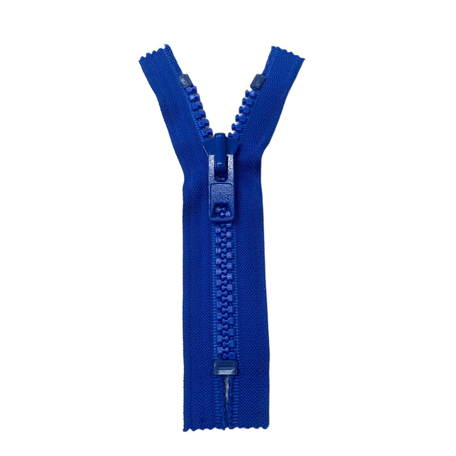 Regular Molded Tooth Zipper - YKK - 6” - Blue