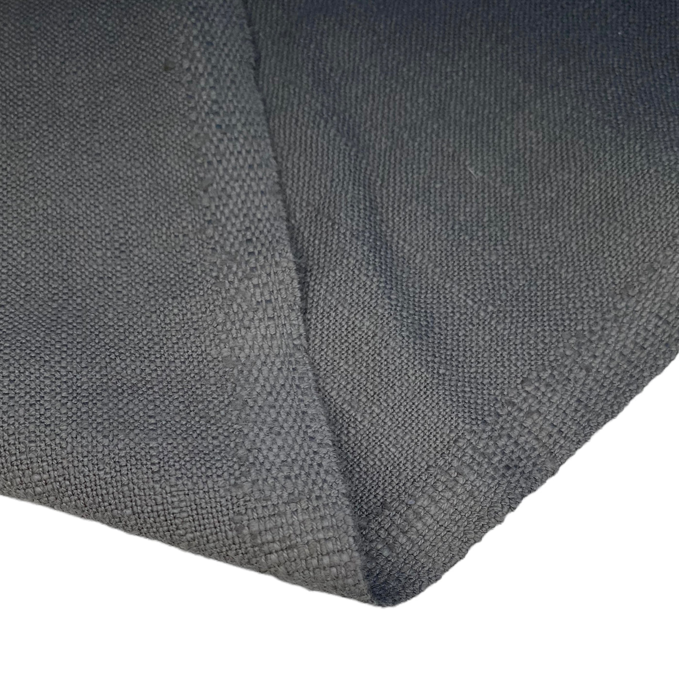Crosshatch Cotton/Linen Upholstery - 12oz - Grey