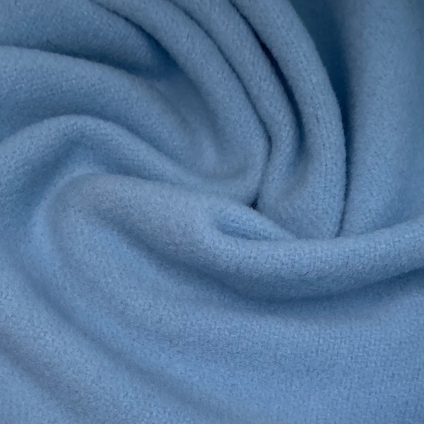 Wool Coating - Melton Wool - Baby Blue