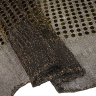 Faux Sequin Large Shiny Confetti Dot Knit - 46” - Gold/Black