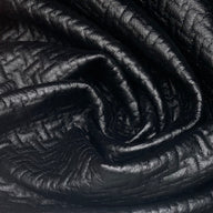 Embossed Lattice Stretch Vinyl - Black