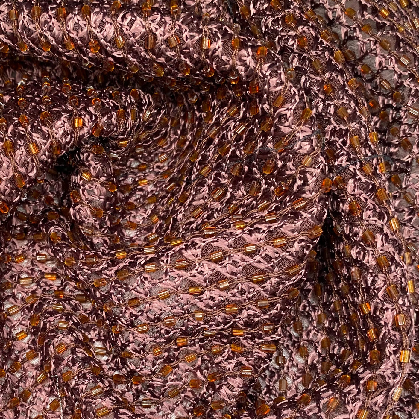 Beaded Silk - Brown
