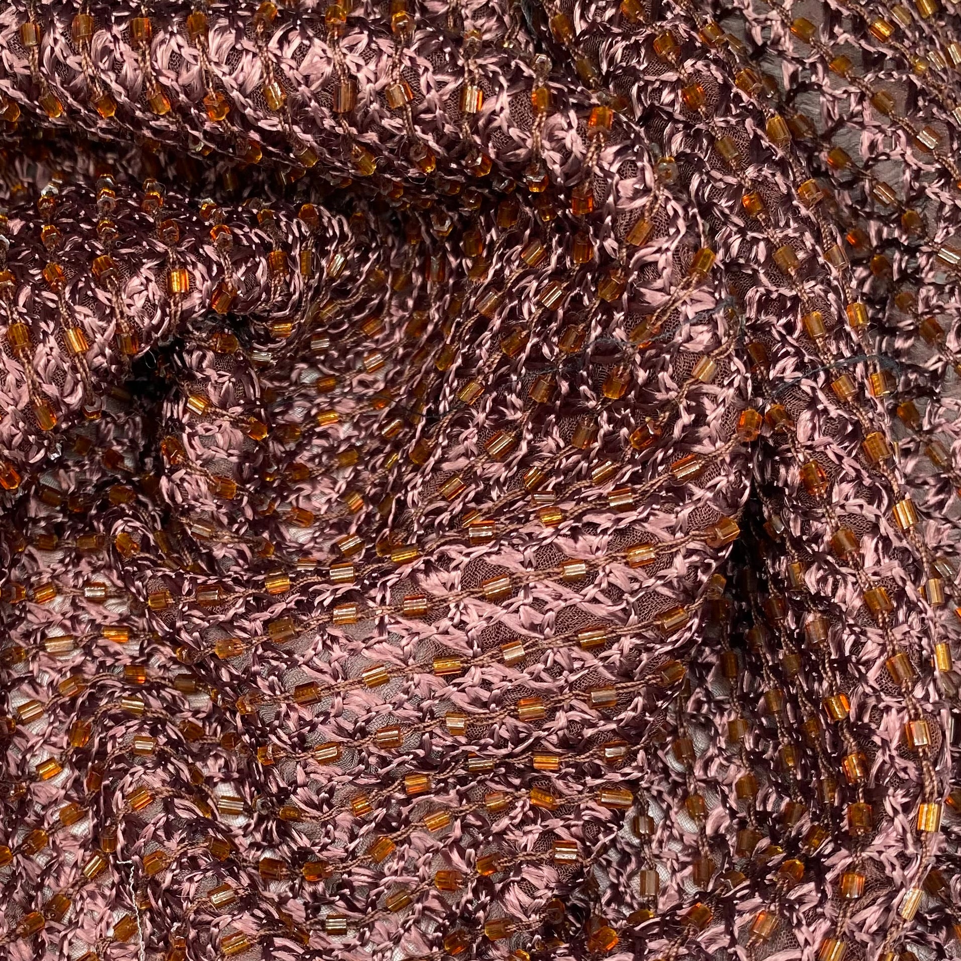 Beaded Silk - Brown