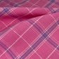 Yarn Dyed Plaid Linen - Remnant - Pink/White/Blue