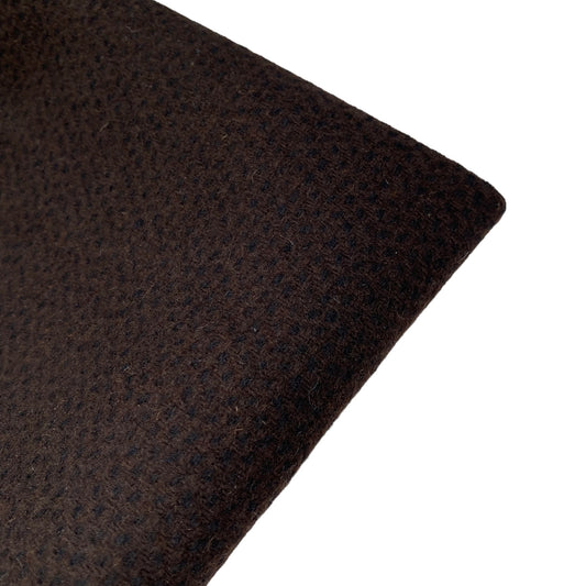 Wool Coating - Pre-Interfaced - Remnant - Brown
