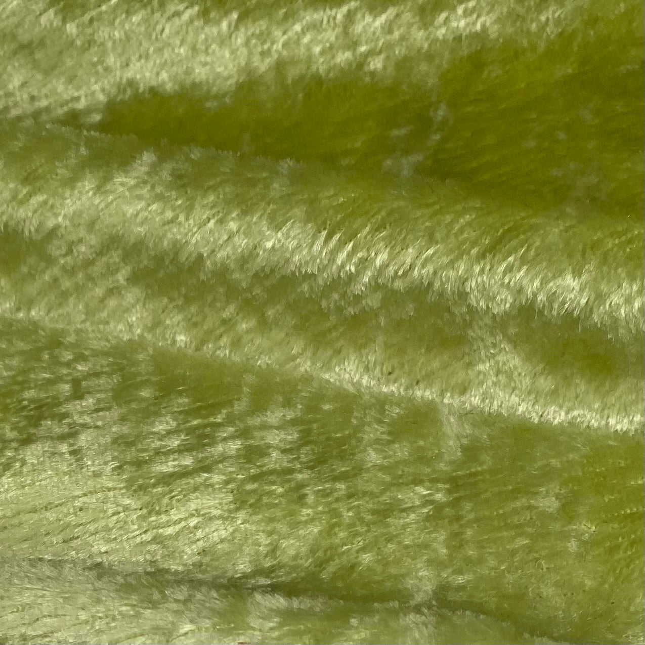 Crushed Stretch Velvet - Lime Green