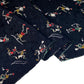 Printed Polyester - Athletes - Black