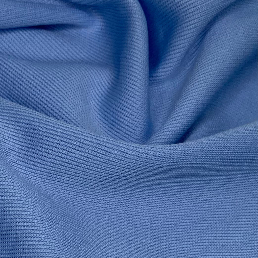 Polyester Tubular Rib Knit - Light Blue