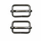 Metal Slide Buckle - 32mm (1 1/4″) - Gunmetal - 2 pcs