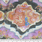 Paisley Silk Chiffon - 54” - Purple/Black