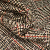 Wool Plaid - Beige/Green/White/Burgundy/Orange